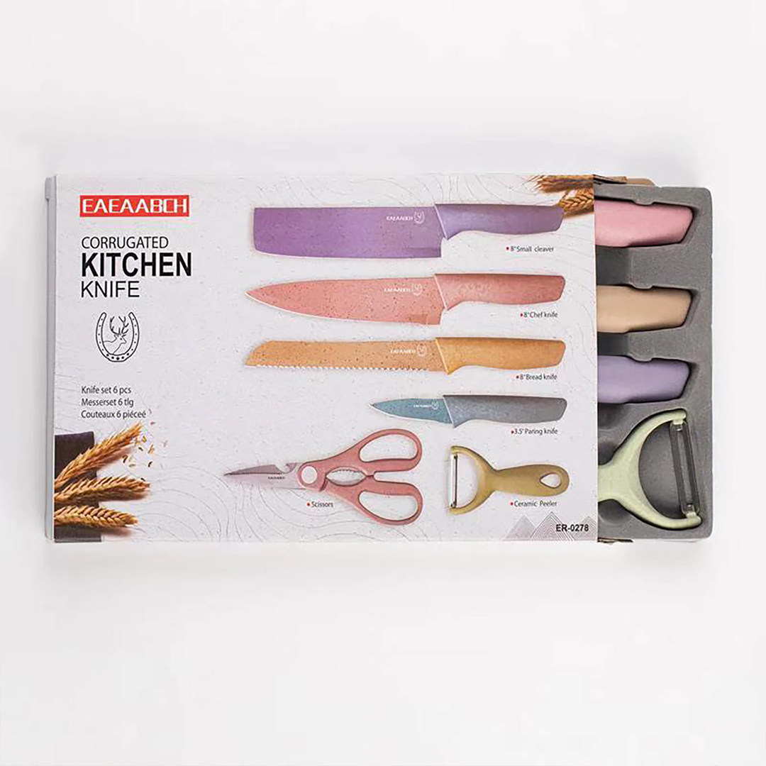 Juego De Cuchillos Set Chef 6 Piezas Cerámica - Importadora Cuevas