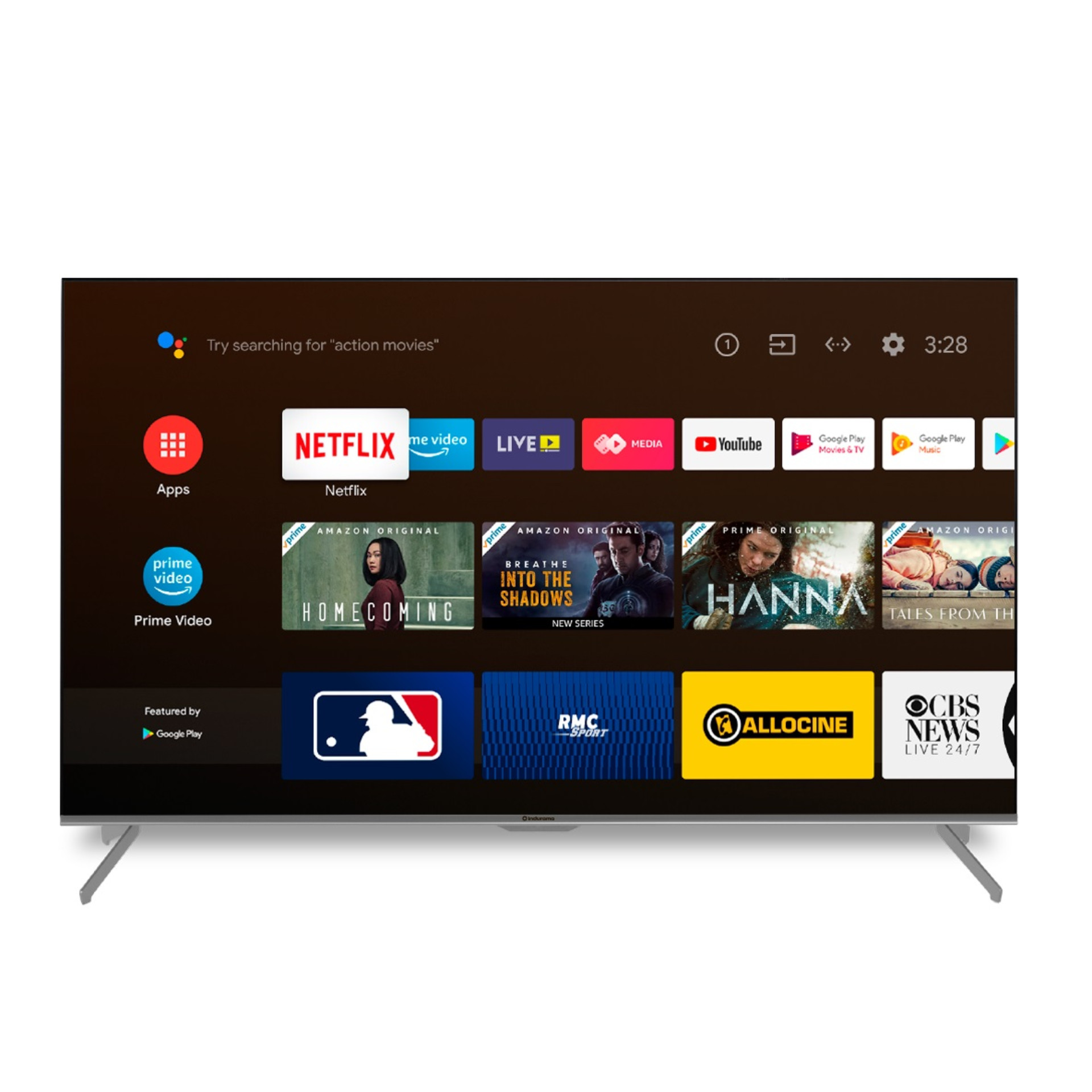 SMART TV INDURAMA 43TISG3AUHD 43 & 4K UHD (3840X2160) LED ANDROID