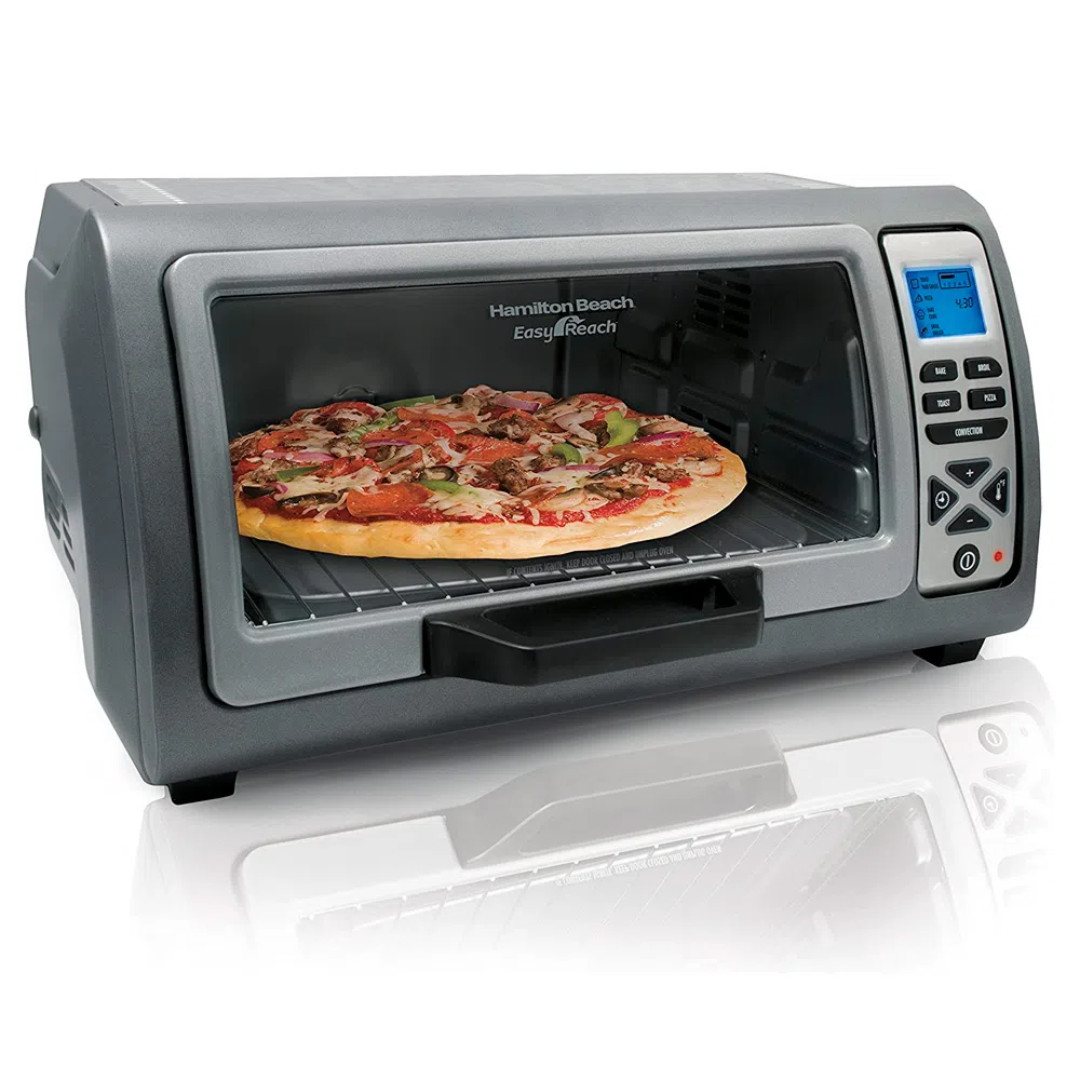 HORNO TOSTADOR HAMILTON BEACH 31128 CONVECCION 6 PANES O PIZZA