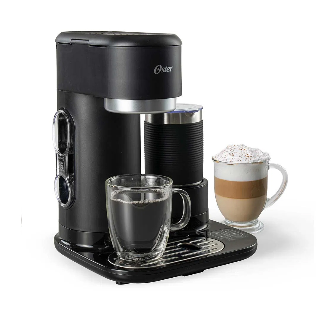 CAFETERA LATTE OSTER BVSTDC02B-013 1400 WATTS 2 TAZAS 4 EN 1 CON ESPUMADOR