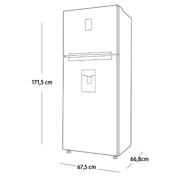 REFRIGERADOR SAMSUNG RT35K5730SL 375 LITROS TOP FREEZER  ACERO INOXIDABLE  SISTEMA TWIN COOLONG PLUS