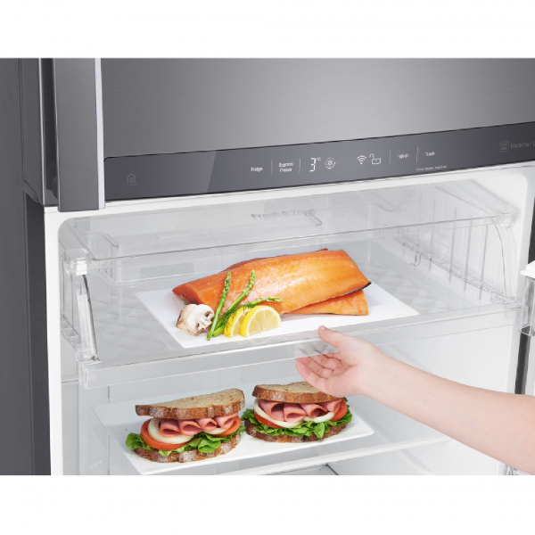 REFRIGERADOR LG GT47SGP 438 LITROS TOP FREEZER  INVERTER PANEL TOUCH TECNOLOGÍA HYGIENEFRESH+™