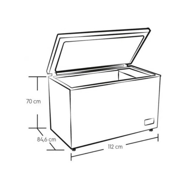 CONGELADOR ELECTROLUX EFCC32A6HQW HORIZONTAL  316 LITROS 