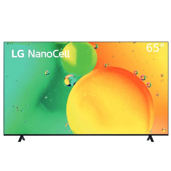 Smart TV LG 65NANO75SQA 65 " 4k UHD  NanoCell  HDR 10 Pro  WebOS  NANOCELL THINQ AI α5 AI PROCESSOR COLOR Negro