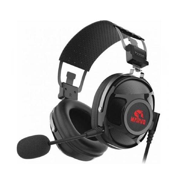 AUDíFONOS MARVO SCORPION HG9053 7.1 SURROUND CON CABLE USB Y MICRóFONO DESMONTABLE