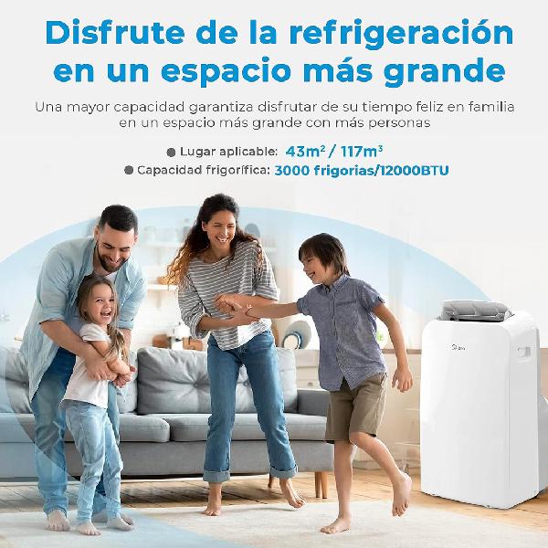 Aire Acondicionado Port Til Midea Mppda Crn Btu Alta